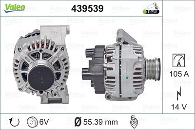 Valeo Generator [Hersteller-Nr. 439539] für Fiat, Lancia, Opel von VALEO