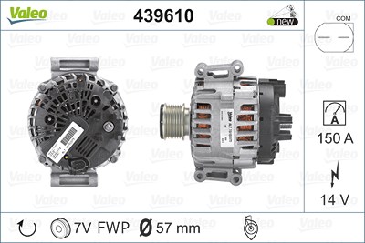 Valeo Generator [Hersteller-Nr. 439610] für Mercedes-Benz von VALEO