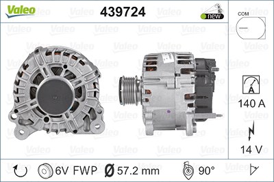 Valeo Generator [Hersteller-Nr. 439724] für Audi, Seat, Skoda, VW von VALEO