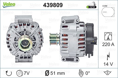 Valeo Generator [Hersteller-Nr. 439809] für Mercedes-Benz von VALEO