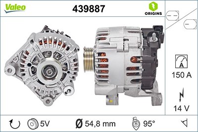 Valeo Generator [Hersteller-Nr. 439887] für Toyota von VALEO