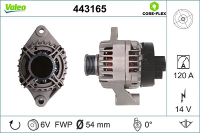 Valeo Generator [Hersteller-Nr. 443165] für Alfa Romeo, Fiat, Lancia von VALEO