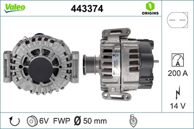 Valeo Generator [Hersteller-Nr. 443374] für Mercedes-Benz von VALEO