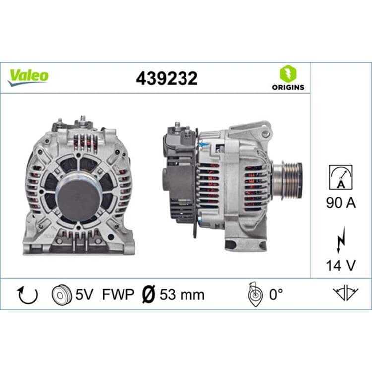 Valeo Generator Mercedes A-Klasse Vaneo von VALEO