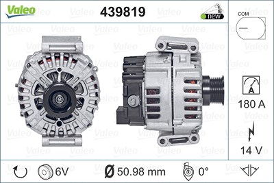 Valeo Generator [Hersteller-Nr. 439819] für Mercedes-Benz von VALEO