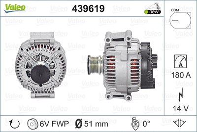 Valeo Generator [Hersteller-Nr. 439619] für Mercedes-Benz von VALEO