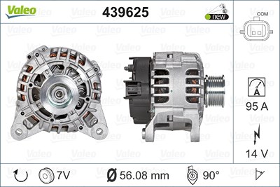 Valeo Generator [Hersteller-Nr. 439625] für Renault von VALEO