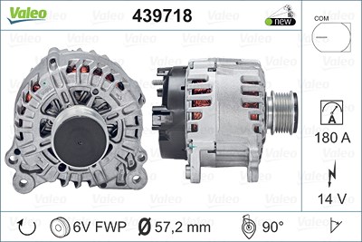 Valeo Generator [Hersteller-Nr. 439718] für Seat, Skoda, VW von VALEO