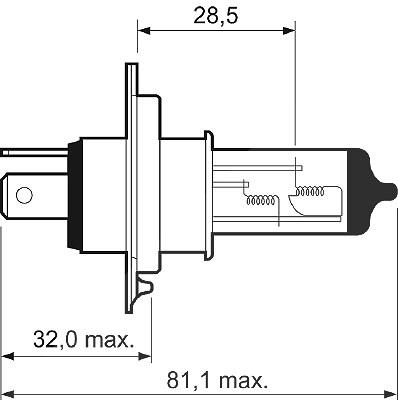 Valeo Glühlampe, Fernscheinwerfer [Hersteller-Nr. 032007] für Abarth, Alfa Romeo, Audi, Austin, Autobianchi, Bedford, BMW, Chery, Chevrolet, Chrysler, von VALEO