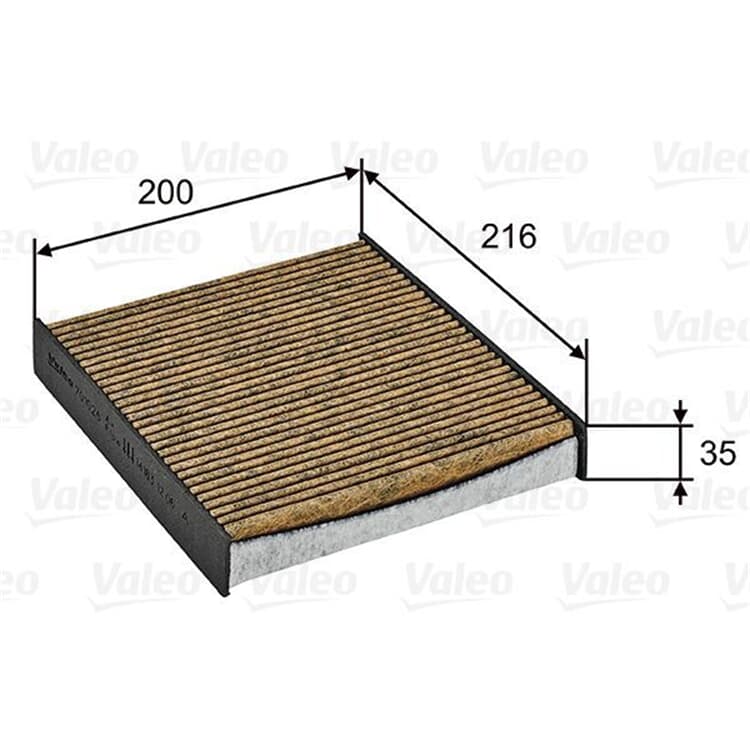 Valeo Innenraumfilter Dacia Duster Logan Sandero Renault Captur Clio von VALEO