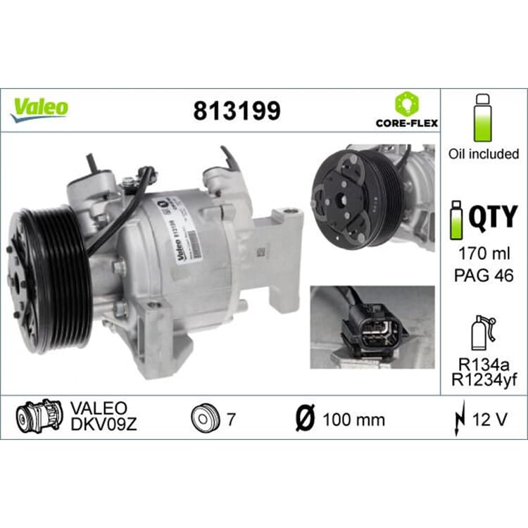 Valeo Klimakompressor Renault Twingo Smart Forfour Fortwo von VALEO