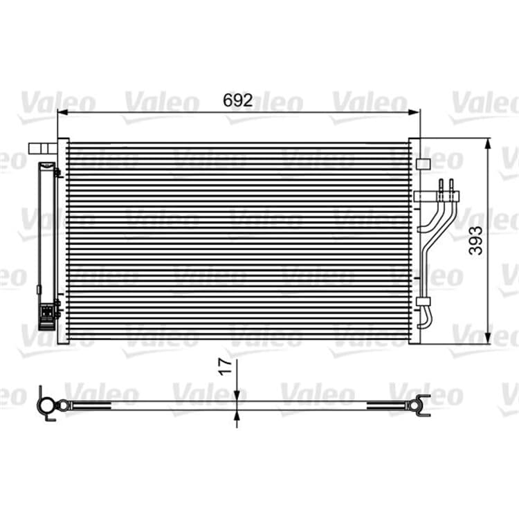 Valeo Klimakondensator Hyundai Ix35 Kia Carens Sportage von VALEO