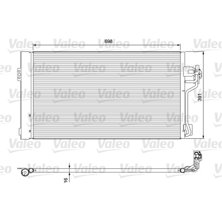 Valeo Klimakondensator Mercedes Viano Vito von VALEO