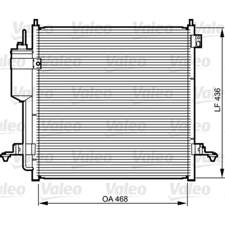 Valeo Klimakondensator Mitsubishi L200 von VALEO