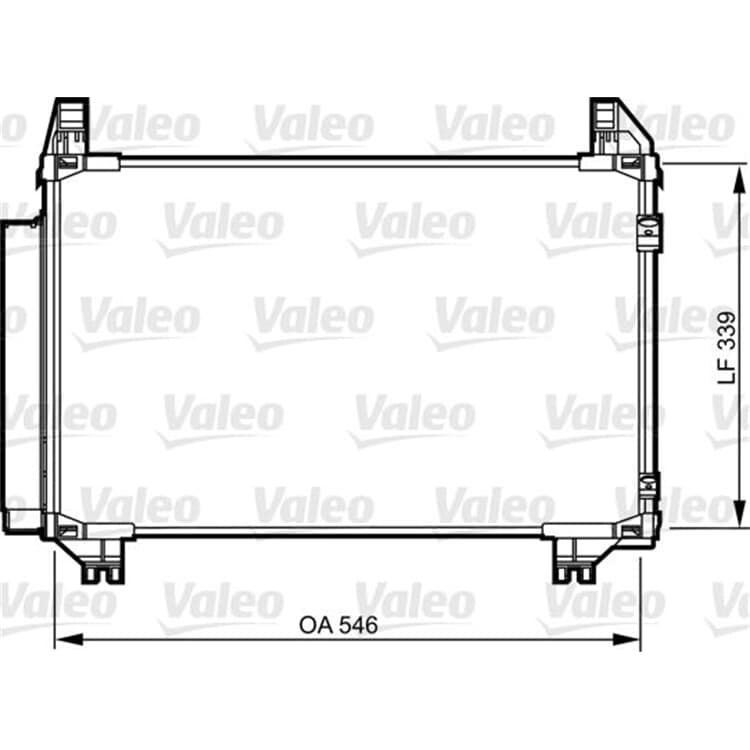 Valeo Klimakondensator Toyota Urban Verso Yaris von VALEO