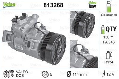 Valeo Kompressor, Klimaanlage [Hersteller-Nr. 813268] für Suzuki von VALEO