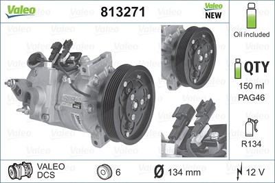 Valeo Kompressor, Klimaanlage [Hersteller-Nr. 813271] für Volvo von VALEO