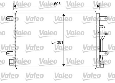 Valeo Kondensator, Klimaanlage [Hersteller-Nr. 818190] für Audi, Seat von VALEO