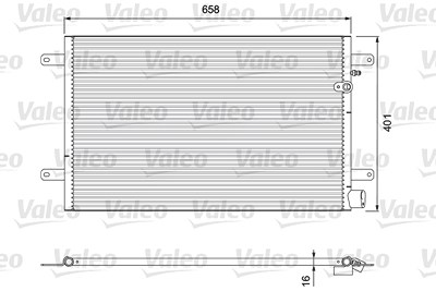 Valeo Kondensator, Klimaanlage [Hersteller-Nr. 814004] für Audi von VALEO