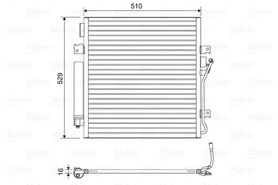 Valeo Kondensator, Klimaanlage [Hersteller-Nr. 814163] für Dodge, Jeep von VALEO