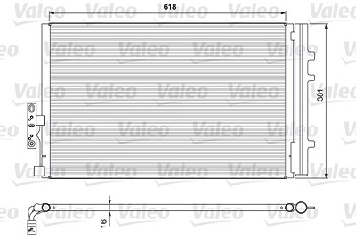 Valeo Kondensator, Klimaanlage [Hersteller-Nr. 814386] für BMW von VALEO