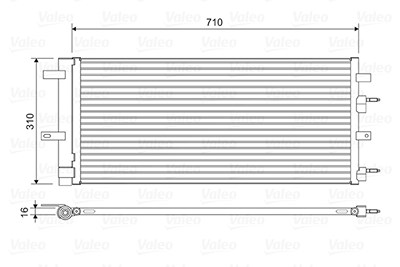 Valeo Kondensator, Klimaanlage [Hersteller-Nr. 822618] für Ford, Ford Usa von VALEO