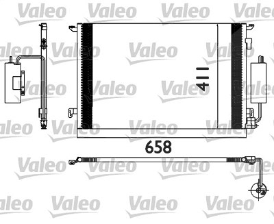 Valeo Kondensator 625x414x16 [Hersteller-Nr. 817648] für Opel von VALEO