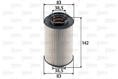 Valeo Kraftstofffilter [Hersteller-Nr. 587909] für Audi, Seat, Skoda, VW von VALEO