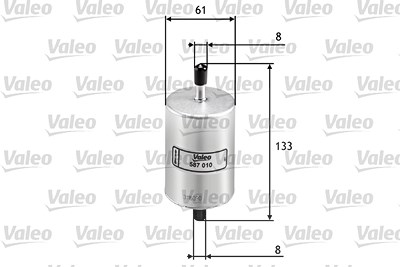 Valeo Kraftstofffilter [Hersteller-Nr. 587010] für Hyundai, Kia, Renault von VALEO