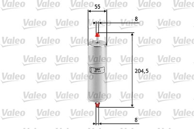 Valeo Kraftstofffilter [Hersteller-Nr. 587015] für Alpina, Bertone, BMW von VALEO