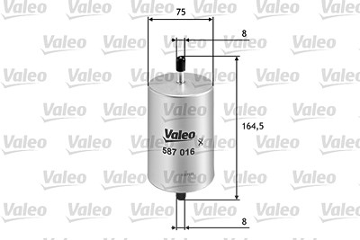 Valeo Kraftstofffilter [Hersteller-Nr. 587016] für Renault von VALEO