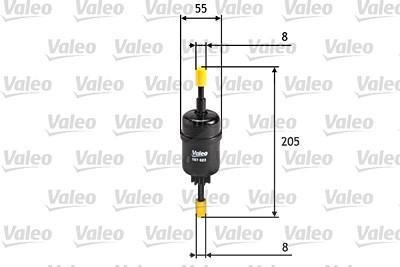 Valeo Kraftstofffilter [Hersteller-Nr. 587023] für Ford, Mazda von VALEO