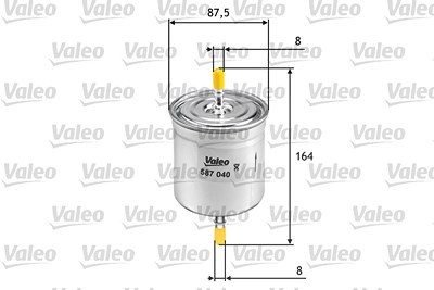 Valeo Kraftstofffilter [Hersteller-Nr. 587040] für Volvo von VALEO