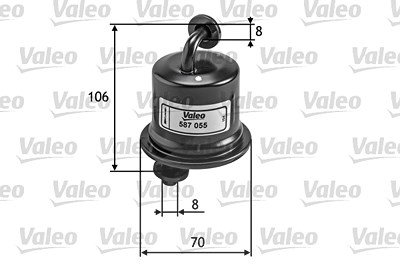 Valeo Kraftstofffilter [Hersteller-Nr. 587055] für Suzuki, Toyota von VALEO