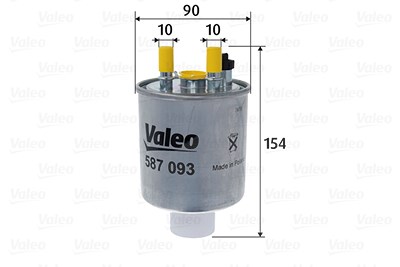 Valeo Kraftstofffilter [Hersteller-Nr. 587093] für Renault von VALEO