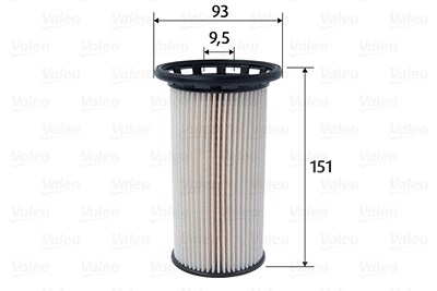 Valeo Kraftstofffilter [Hersteller-Nr. 587095] für Audi, Cupra, Seat, Skoda, VW von VALEO