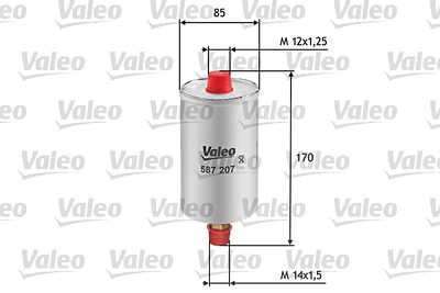 Valeo Kraftstofffilter [Hersteller-Nr. 587207] für Audi, Seat, VW von VALEO