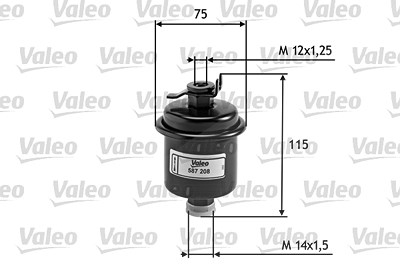 Valeo Kraftstofffilter [Hersteller-Nr. 587208] für Honda, Rover, Toyota von VALEO