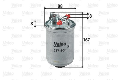 Valeo Kraftstofffilter [Hersteller-Nr. 587506] für Seat, VW von VALEO