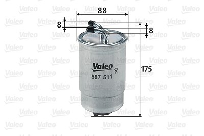 Valeo Kraftstofffilter [Hersteller-Nr. 587511] für Ford, Mazda von VALEO