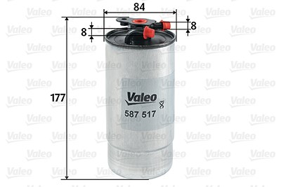 Valeo Kraftstofffilter [Hersteller-Nr. 587517] für Alpina, BMW, Land Rover, Opel, Vauxhall von VALEO