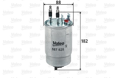 Valeo Kraftstofffilter [Hersteller-Nr. 587525] für Fiat von VALEO