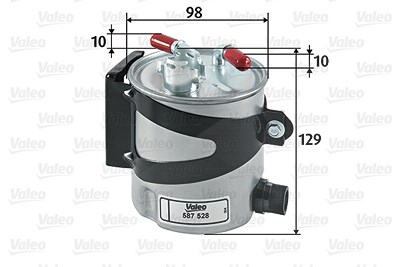 Valeo Kraftstofffilter [Hersteller-Nr. 587528] für Dacia, Renault von VALEO