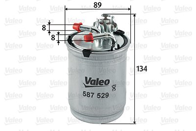 Valeo Kraftstofffilter [Hersteller-Nr. 587529] für Seat, Skoda, VW von VALEO