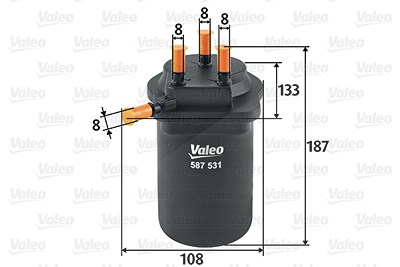 Valeo Kraftstofffilter [Hersteller-Nr. 587531] für Renault von VALEO