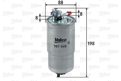 Valeo Kraftstofffilter [Hersteller-Nr. 587548] für Seat von VALEO