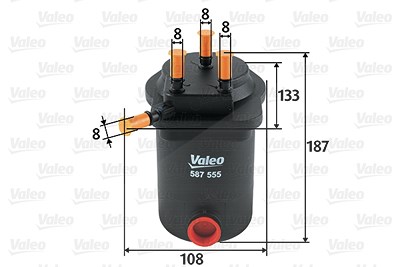 Valeo Kraftstofffilter [Hersteller-Nr. 587555] für Renault von VALEO