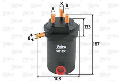 Valeo Kraftstofffilter [Hersteller-Nr. 587556] für Renault von VALEO