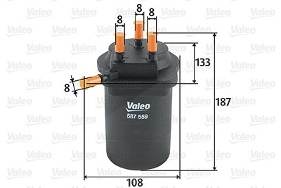 Valeo Kraftstofffilter [Hersteller-Nr. 587559] für Renault von VALEO