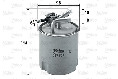 Valeo Kraftstofffilter [Hersteller-Nr. 587563] für Nissan von VALEO